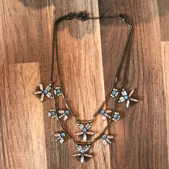 Gorgeous Pink and Blue Statement Necklace - Picture 4 of 4